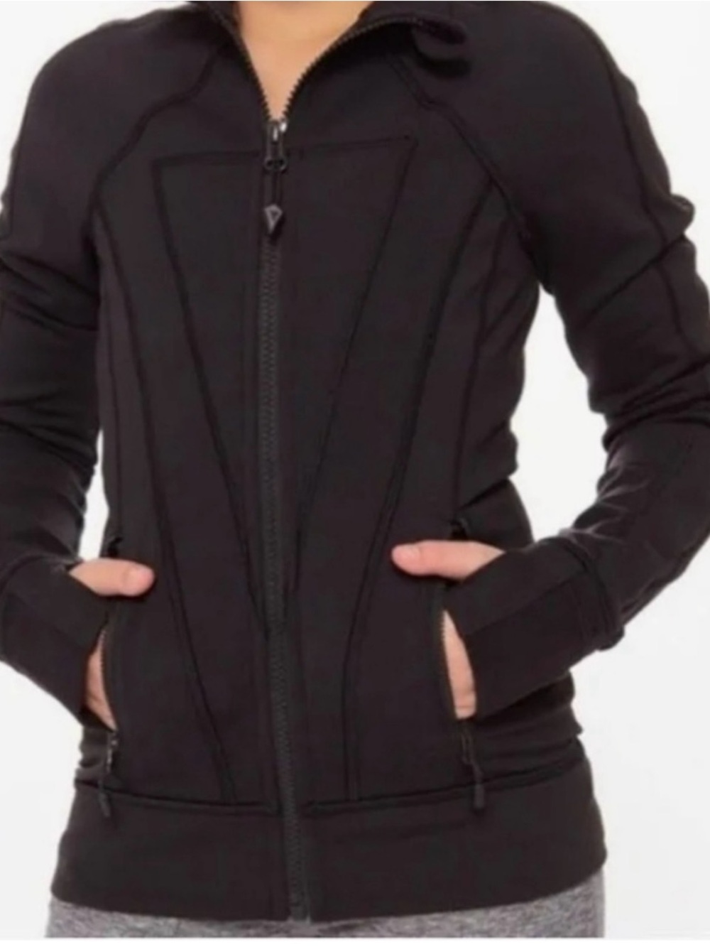 Ivivva defender practice jacket Black Full-Zip Athletic kids 12